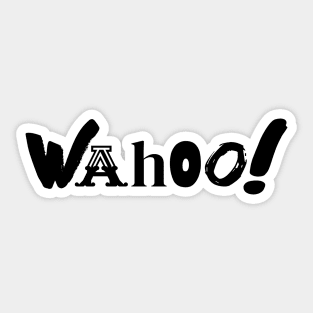 Wahoo (Black Print) Sticker